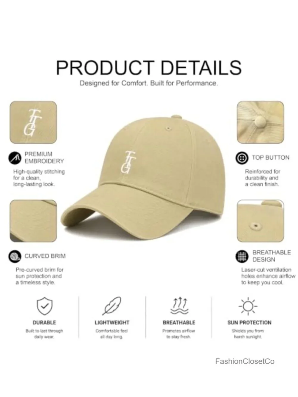 Washed Cotton Unstructured Baseball Cap – Adjustable Strapback for Men Women